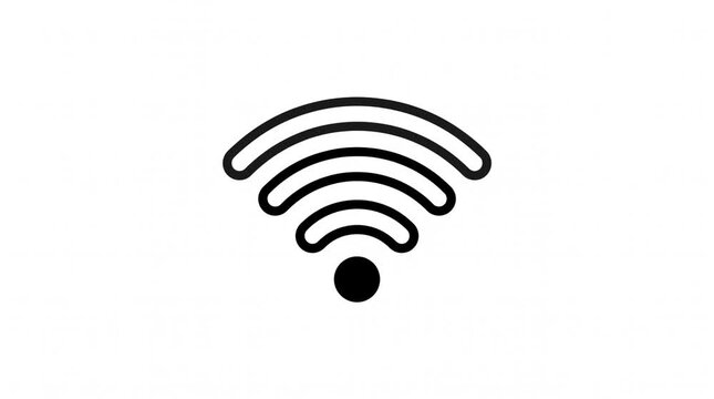 WiFi Signal Icon Animation for Wireless Connection