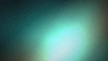 Fototapeta premium Abstract background, with a soft, gradient of teal, and green colors, featuring a grainy, texture and light, leak effect overlay pattern