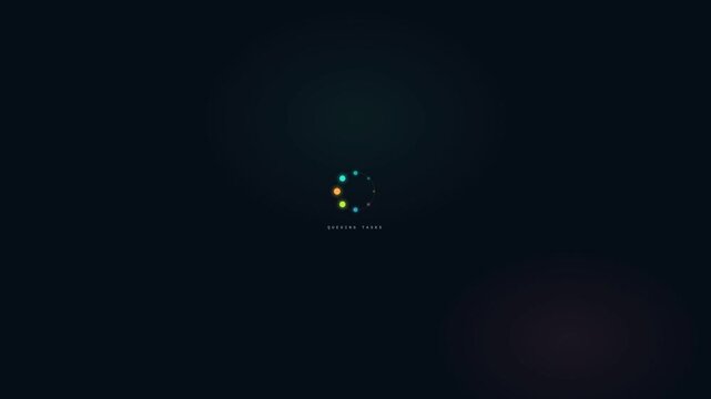 Dynamic Motion of Small Particles in Dark Space Creating a Mesmerizing Visual Effect.