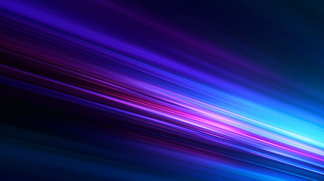 Abstract Neon Light Trails with High Speed Motion Blur