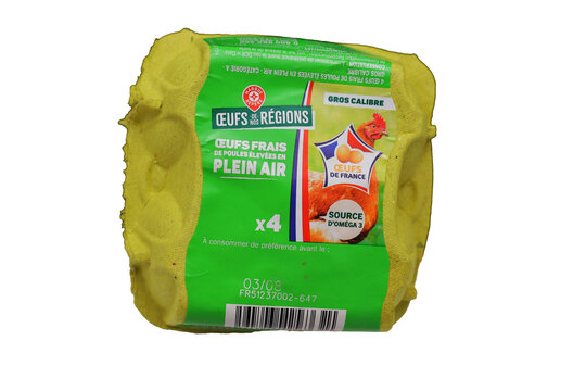 Boite de 4 oeufs gros calibre de Leclerc