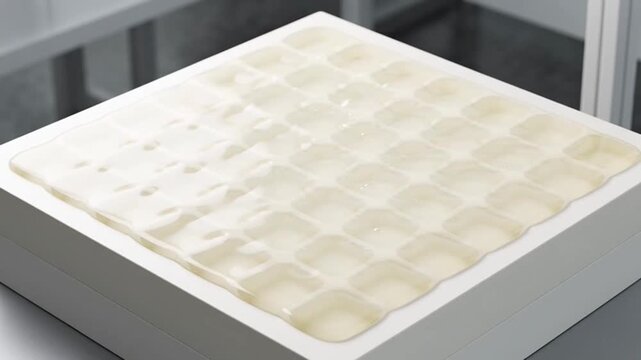Automated Laboratory Liquid Handling System Filling Multiwell Plates.