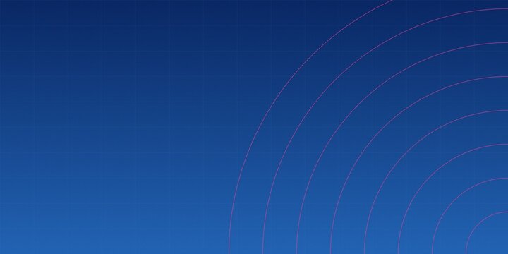 Deep blue gradient sky with subtle abstract lines.