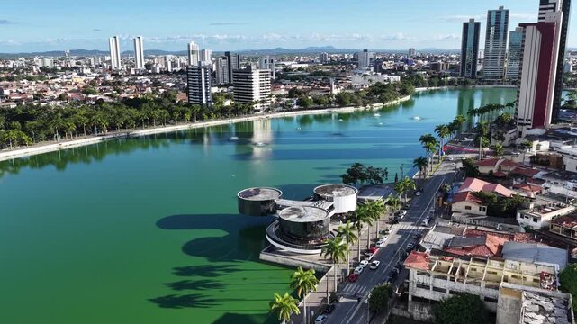 Campina Grande Skyline In Campina Grande In Paraiba Brazil. Nature Park Scenery. Highrise Buildings. Campina Grande Skyline In Paraiba Brazil. Downtown District. Beautiful Cityscape. 
