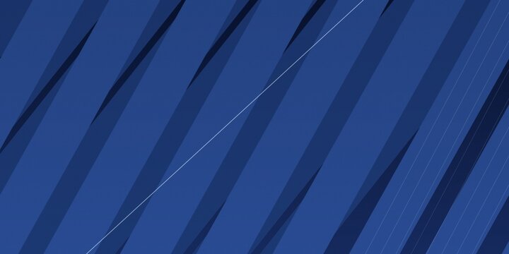 Diagonal blue metal sheet with repeating ridged pattern texture.