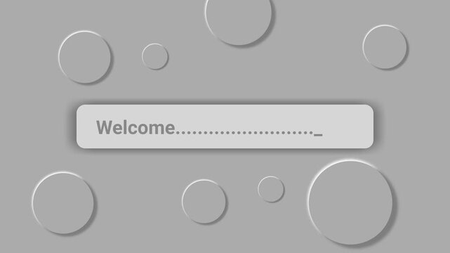 Minimal Welcome Text Motion Graphic Background