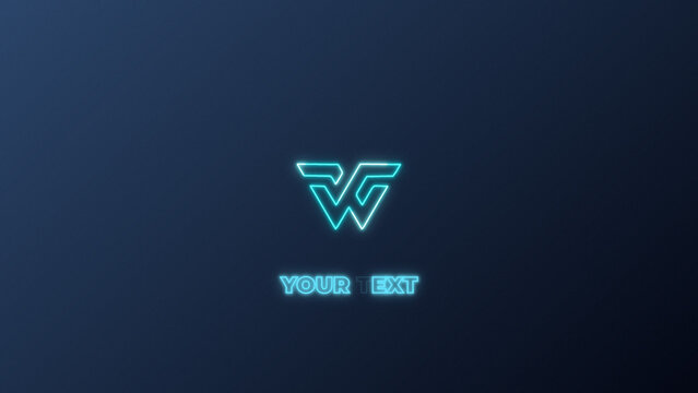 Neon Sign Logo Reveal &ndash; Cyberpunk Glow Intro for Gaming, Esports & Streaming Channels