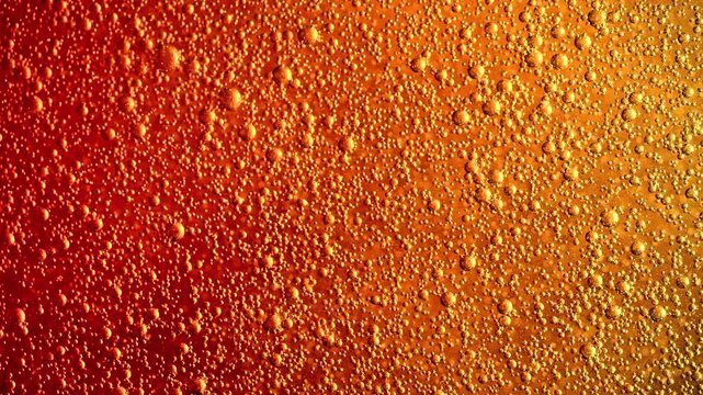 Macro Soda Bubbles and Effervescent Carbonation Texture