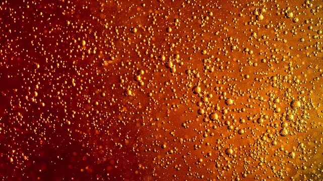 Macro Soda Bubbles and Effervescent Carbonation Texture