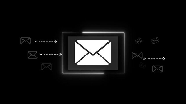 Business professional using digital email marketing interface on laptop and tablet, showcasing online communication, newsletter campaign, inbox management, customer support and modern technology 4K
