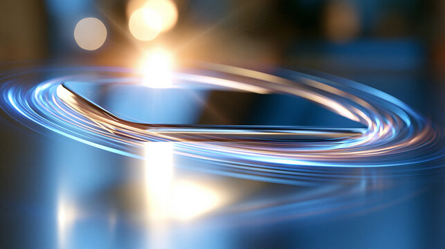 Gadget floating with glowing light effects on bright clean background detailed composition representing innovation and technology bright gadget technology innovation