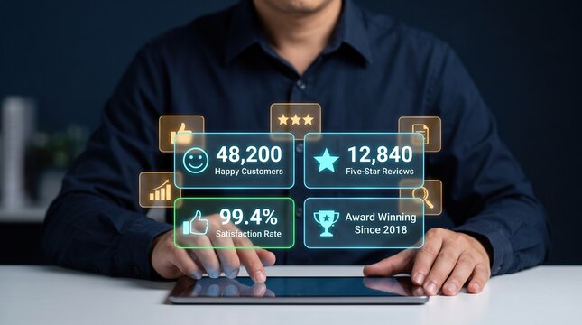 Customer loyalty analytics dashboard showing retention rate, repeat purchases, lifetime value and personalized rewards for ecommerce growth and business success
