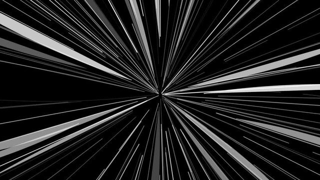 Abstract star travel in space motion graphics with cosmic dust speed up effect background movement for science video.