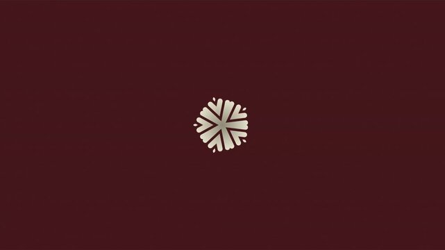 Minimal Geometric Flower Motion Graphic Background