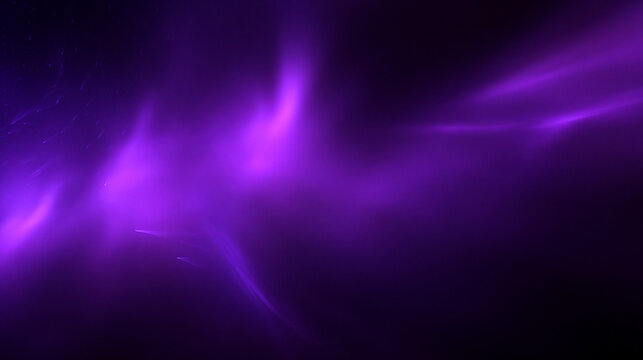 Abstract Purple Glowing Light Waves on Dark Background