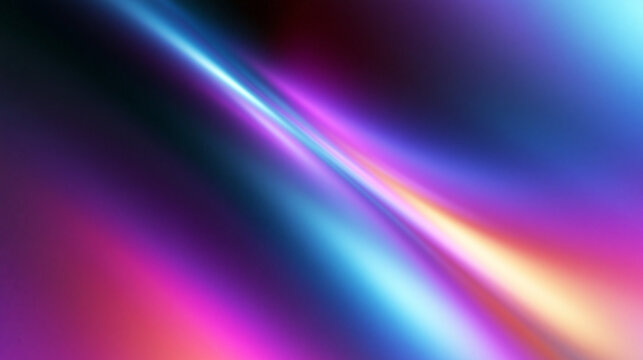 Abstract Glowing Neon Gradient Background with Light Streak