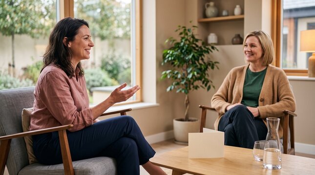 Positive follow up conversation after womens rehabilitation therapy