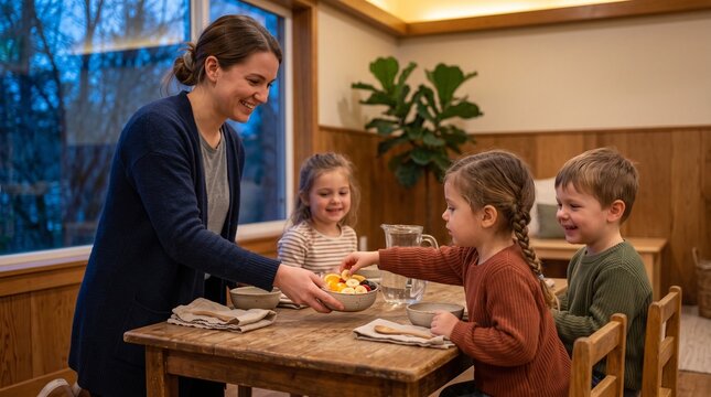 Evening snack care supports families on changing work schedules