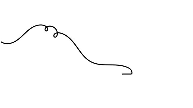 Animated shield in speech bubble icon sign continuous one line drawing moving on white background minimalist single art protected communication and online privacy symbol animation