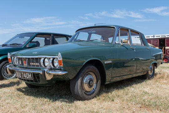 A restored Rover P6 from the 1970s