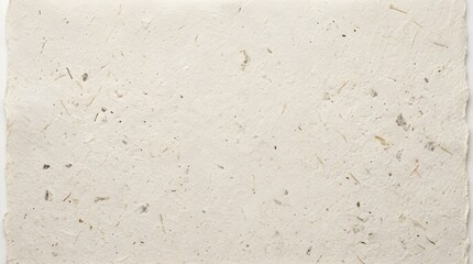Fototapeta premium Natural off white handmade paper texture with subtle fibers and speckles creating a clean neutral background for stationery and crafts