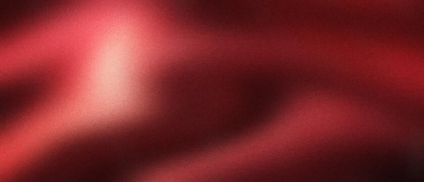 Crimson red silk fabric background with elegant soft waves. Luxurious satin texture with smooth light gradients. Deep ruby textile backdrop for romantic fashion and premium product marketing.