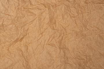 Fototapeta premium Crumpled paper as background. Top view.