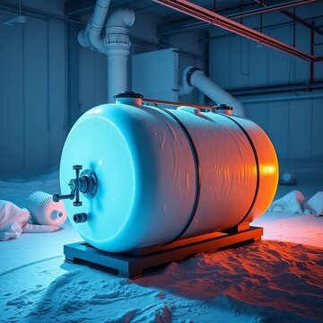 Liquid nitrogen cryogenic tank with insulated jacket, cryogenic container, laboratory storage