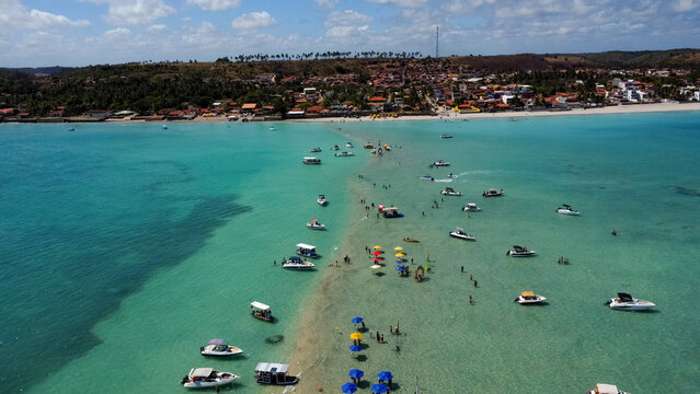 Aerial Perspective: The Mesmerizing "Caminho de Mois&eacute;s" Sandbar in Maragogi, Alagoas