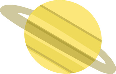 Cute Saturn Planet with Rings © june
