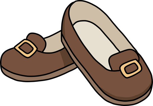Pair of Classic Brown Leather Penny Loafers