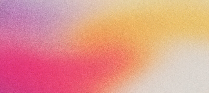 Vibrant grainy gradient background with soft pink and orange hues. Abstract blurry texture for modern graphic design. Colorful aesthetic mesh backdrop for social media and website banners.