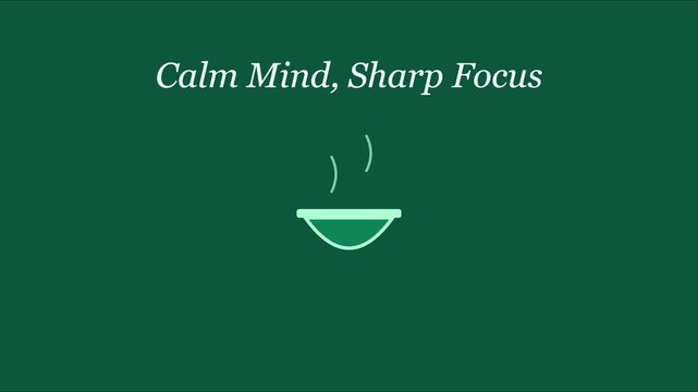 Calm mind, sharp focus: minimalist zen meditation and mindfulness concept animation 4k