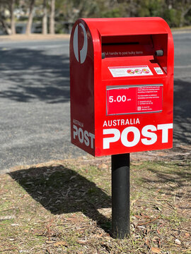 Classic Australian Red Post Box