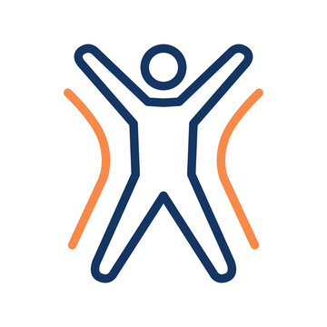 Jumping Jack Exercise Jumping Person Outline Icon