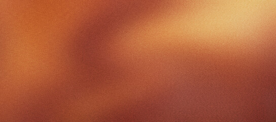 Warm orange light leak background with vintage film grain texture. Abstract copper glow overlay for retro photography. Soft amber bokeh effect on dark brown gradient for cinematic backdrop. © Ruby