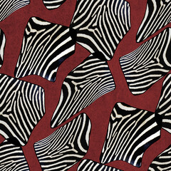 seamless zebra skin pattern © Textile Design Lover