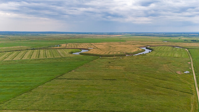 Farmland in New Brunswick, Canada. 