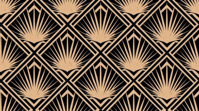 Vintage deco pattern for luxury fashion and print content