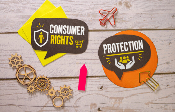 Consumer Rights Protection - Customer Safety, Fair Trade and Legal Support Concept.