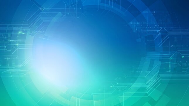 Futuristic Cybernetic Circuit Tech Grid