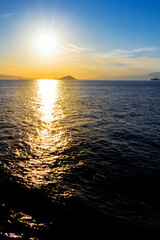 Obraz premium Evening Over the Saronic Gulf, Greece