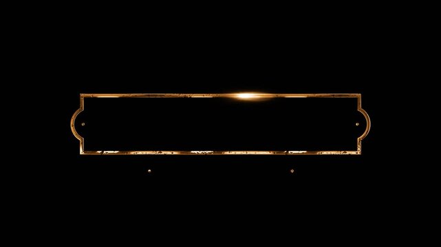 luxury prestige titles intro motion graphic blank space with alpha channel