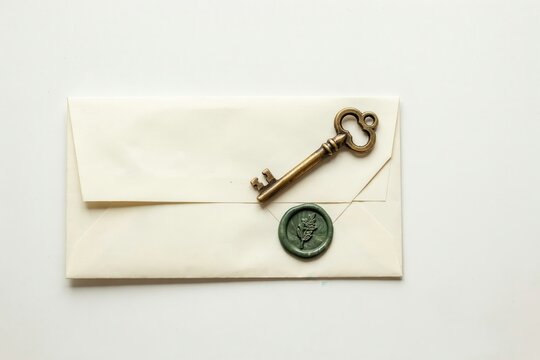 Vintage letter concept with wax seal