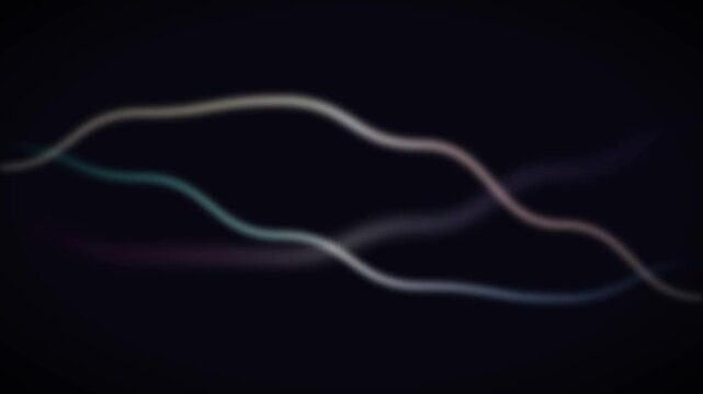 Long exposure light streaks multi ribbon depth of field abstract loop background