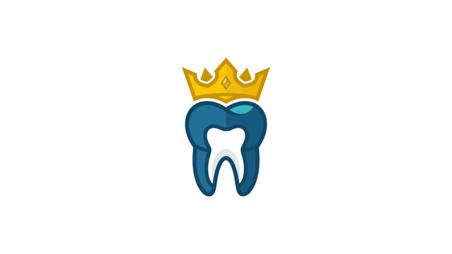 Dental Clinic Crown Logo Icon Design