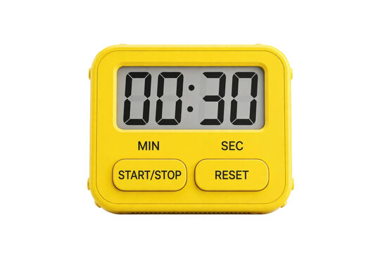 Digital Stopwatch Timer Display Showing 30 Seconds