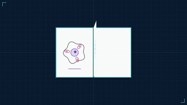 Digital Flipbook with Scientific Biology and Data Illustrations