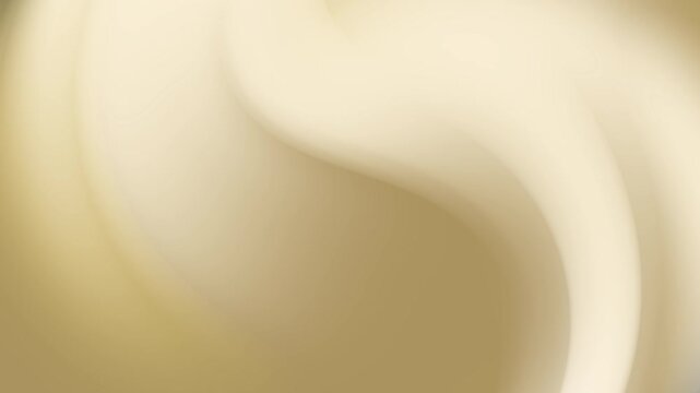 Softly blended beige abstract art with flowing liquid curves, suitable for backgrounds, design inspiration, or calming visuals in various projects. Smooth creamy surface soft light gradient abstract a