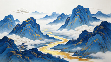 swiss alps mountains © junjing Art